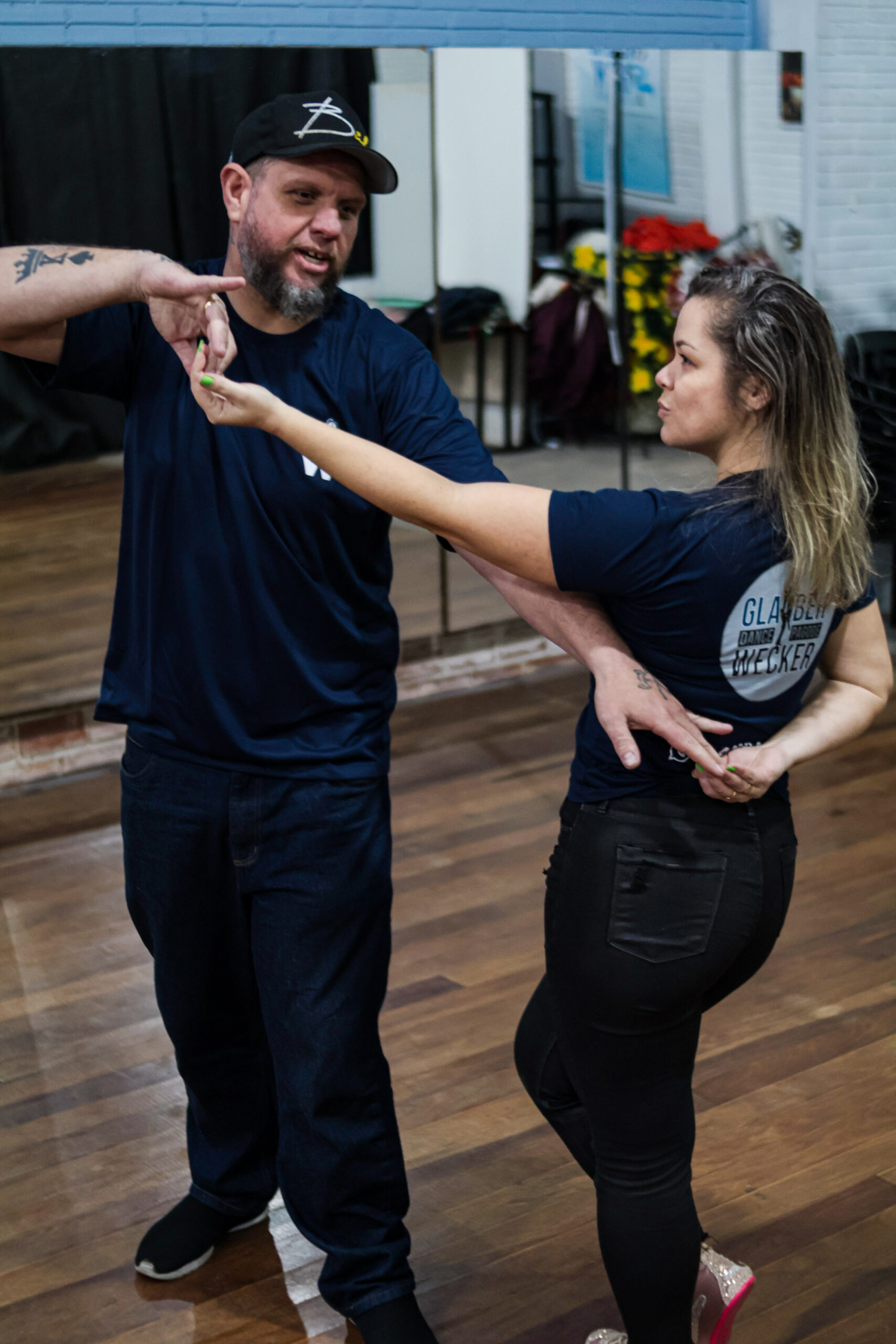 Dança a dois com giro