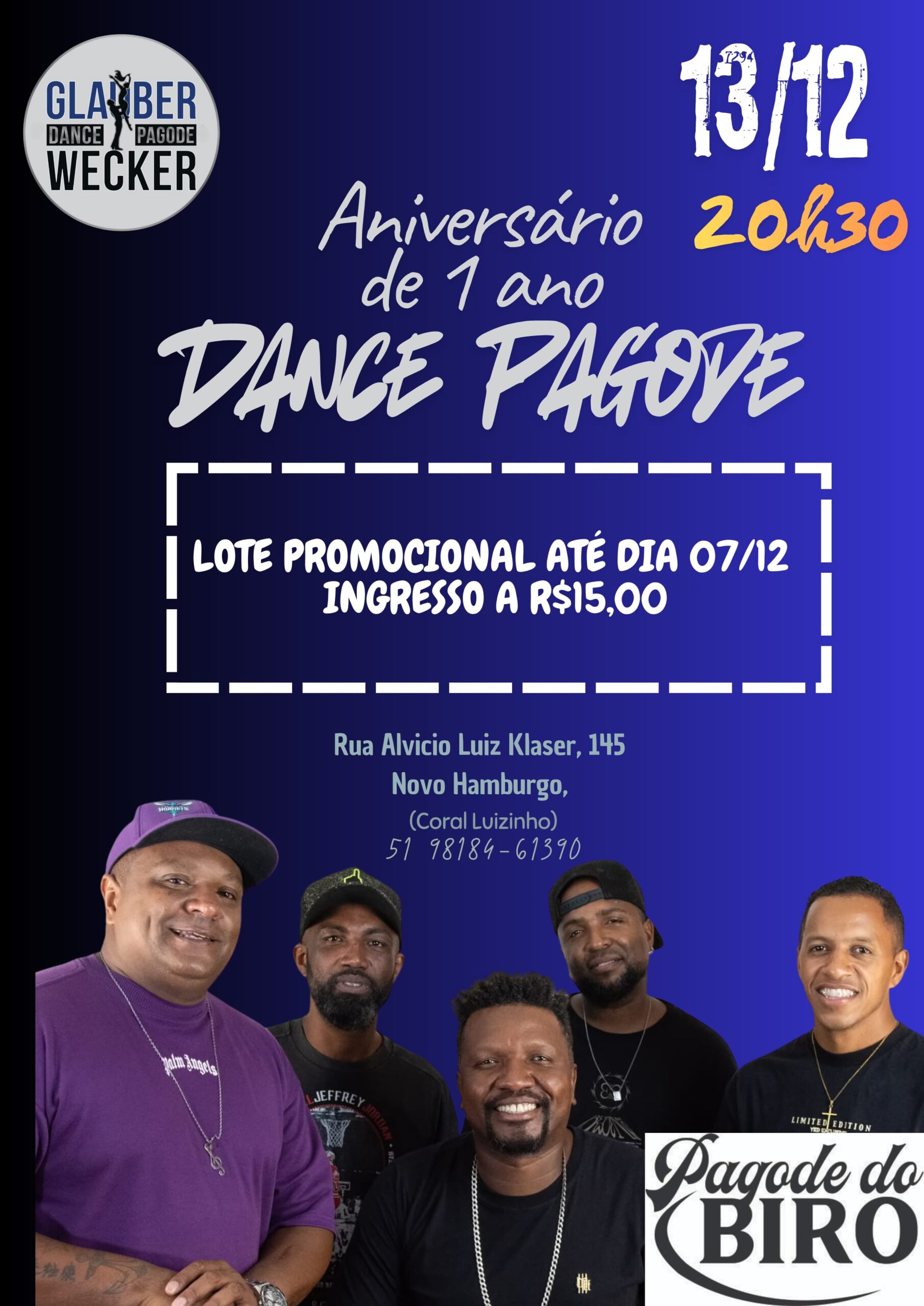 Convite especial Dance Pagode